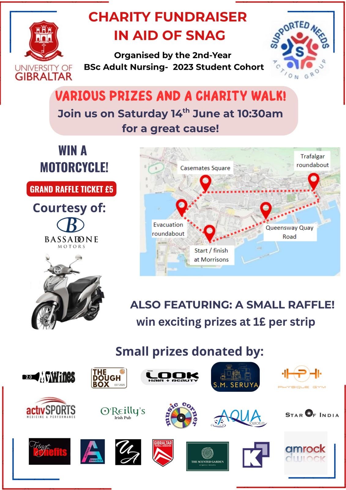 Charity Fundraiser in Aid of SNAG Organised By Second-Year BSc (Hons) Adult Nursing Students!Image of 