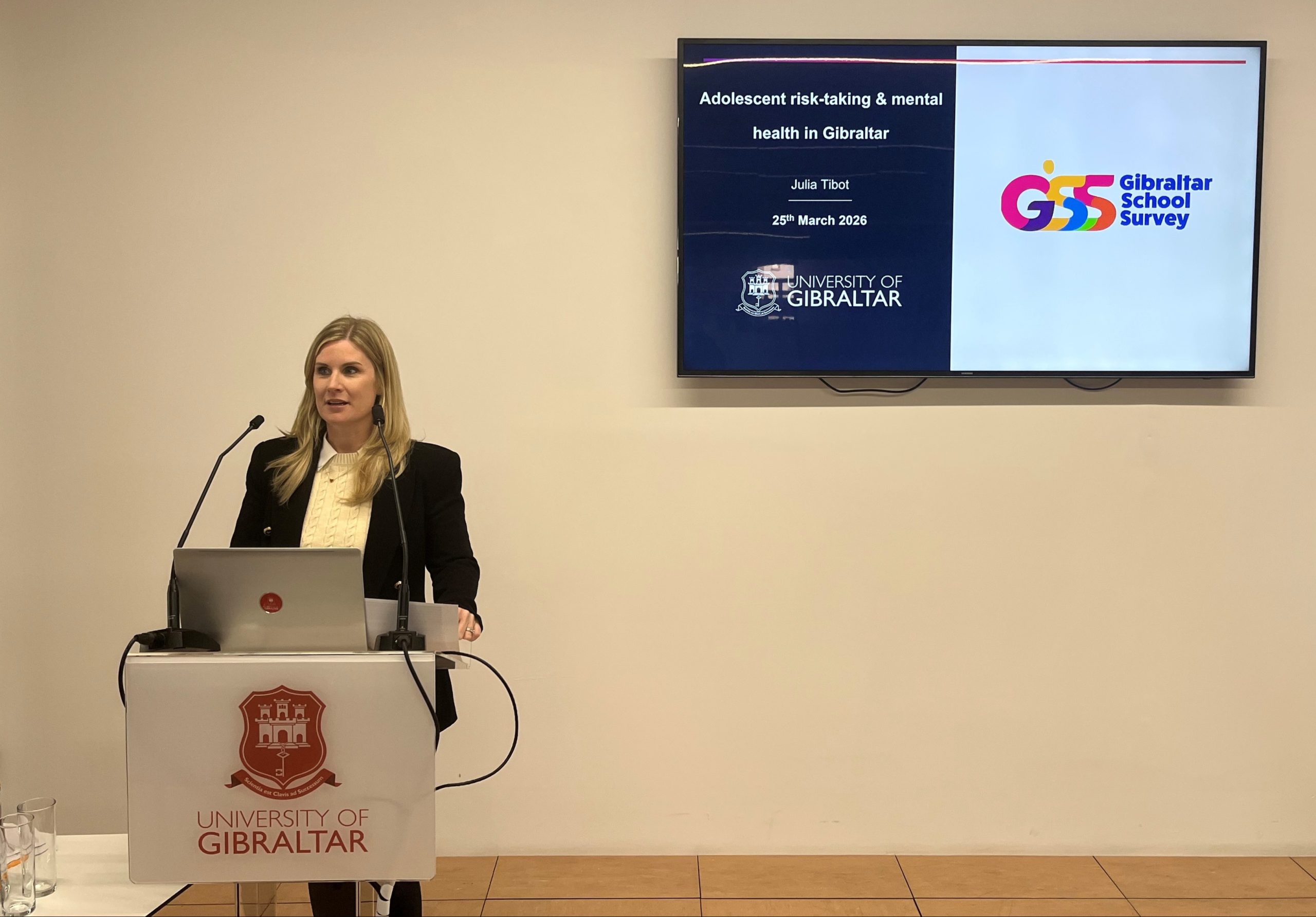 PhD Researcher Julia Tibot Presents New Insights into Adolescent Risk-Taking Behaviours and Mental Health in GibraltarImage of 